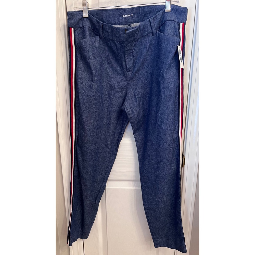 NWT 🇺🇸Red,white,blue side stripe trouser. Pixie Ankle, W 12 July 4th party 🥳